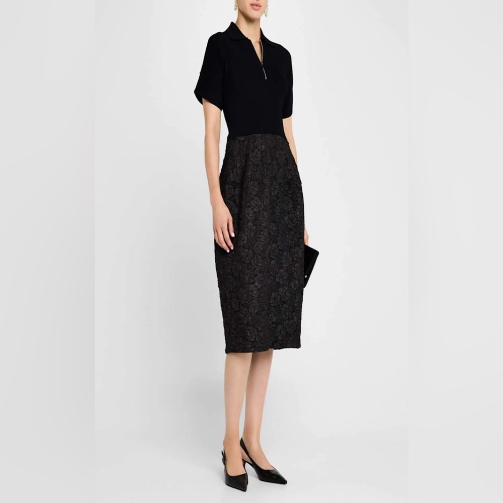 NWT Derek Lam 10 Crosby Antoinette Jacquard Polo Dress 💐 - Picture 4 of 8